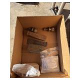 Wedges, trailer balls, lanterns, bird house ,