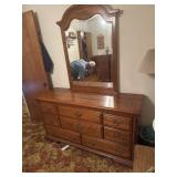 Dresser with mirror 60"z20"x77"