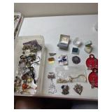 Jewelry and empty jewelry cases