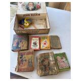 Vintage Dick Tracy and Mickey Mouse books and