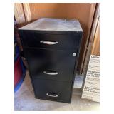 3 drawer file cabinet no key