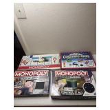 4 different Monopoly Games and chess set