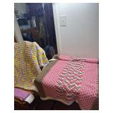 Hand made baby blanket, scarf and lap robe afghan