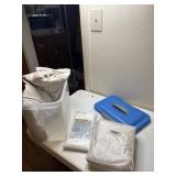 Shower liner and shower curtain