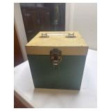 Vintage 45 Record Album case and records
