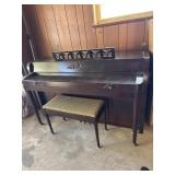Baldwin Piano and bench,  music holder needs