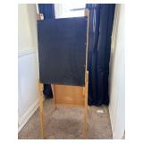 Chalk board white board easel