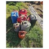Lot of gas cans