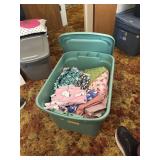 Tote of flannel fabric  and other