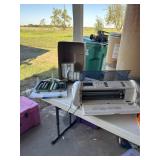 Cricut cutter, cartridges, card stock paper and
