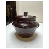Mar-Crest stoneware bean pot