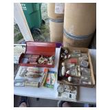 Vintage fishing lures, bobbers ans more