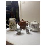 Made in Italy pitcher, Brown Pumpkin Tea pot,