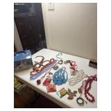 Jewelry in snowman Tin
