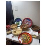 Basket. Trays linens & Aprons