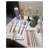 Knitting needles size 10-5.5, crochet hooks. New