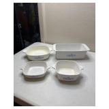 Cornflower Corningware 1/4, 1/2 & 1 quart and