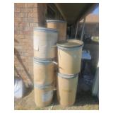 Cardboard  barrels with lids