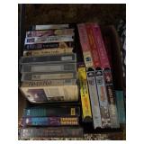 Box of VHS movies