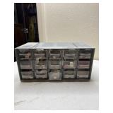 Organizer drawers with buttons and more