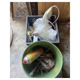 Bucket of U bolts and more