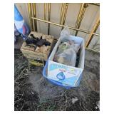 Shot gun shells and clay pigeons