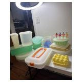 Lg lot of vintage Tupperware and 2 other food