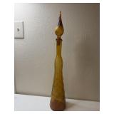 Genie Polished Murano Bottle, has chip on stopper