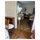 Vintage Lanahire Floor lamp with clock- clock