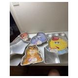 Wilton Cake pans, Star, football player,