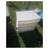 4- 27"×24"×7" plastic  drawers