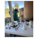Swan, candle holders and more
