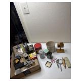 Lot cleanup, office supplies, chalk, crock & more