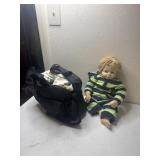 2000 Heritage Mint Doll and diaper bags of