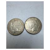 1922 & 1923 Peace Dollar