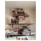 Vintage books and sewing books and owls