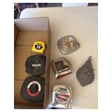 Tapes measures and chalk line