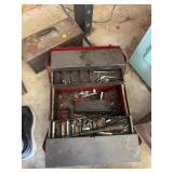 Red tool box and contents