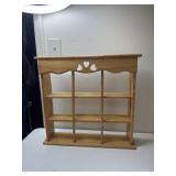 22"x5"x20" shelf and Knick knacks