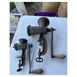 American and Enterprise meat choppers