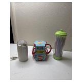 Coffee grinder, new microwave popcorn popper,