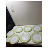7 Pyrex plates
