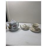 Kent pottery and other tea Pot & cup and saucer