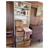 Shelf  27"x8"x82" and all canning jars and more