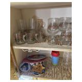 All Christmas glass and dishes