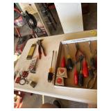 Tap outs, locks, folding measure, screw drivers,