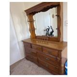 Dresser with mirror 58"x18"x72"