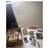 Tins, glasses, "The Master Key" chromatic Pitch,