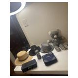 Home clock charger- powers on, hats and shirt