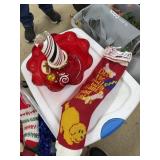 Christmas decorations and socks